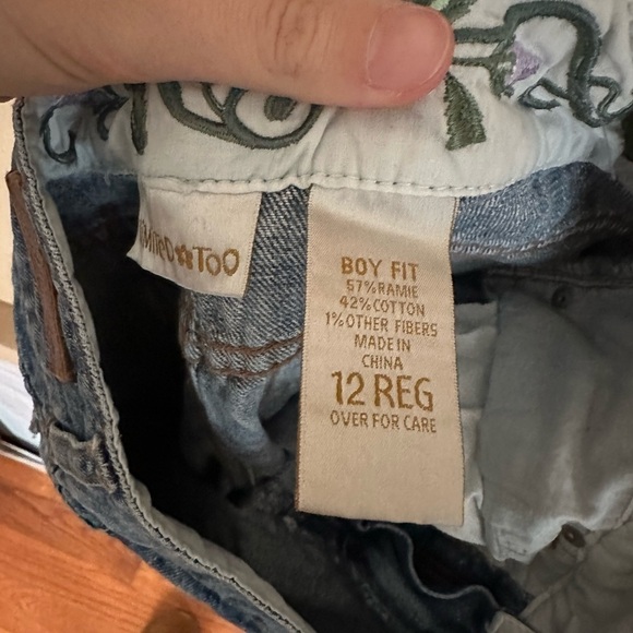 Vintage Limited Too Embroidered Boy Fit Jeans Size 12 - Picture 2 of 7